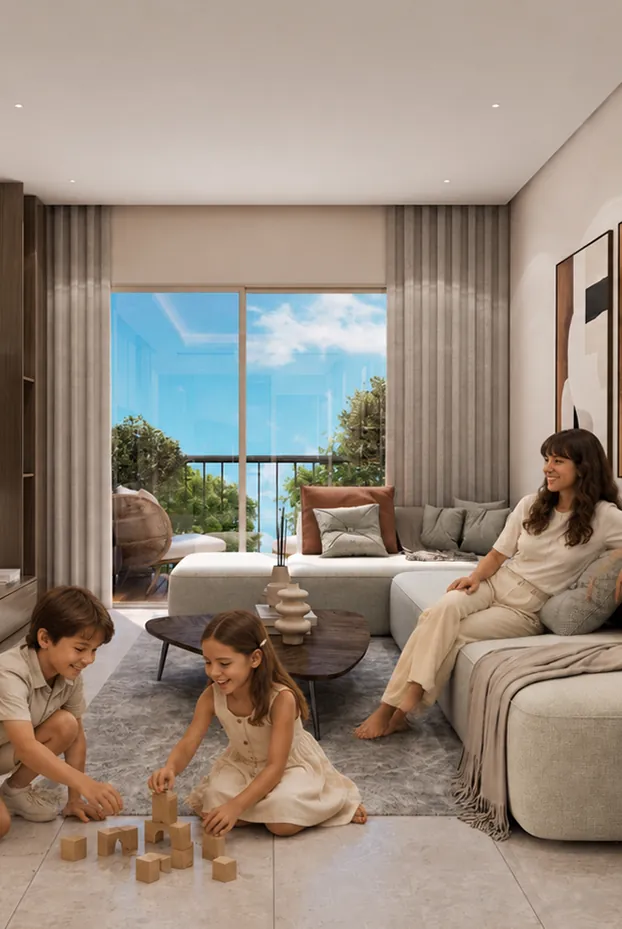 Séjour familial d'un appartement Zoya à l'éco-cité Zenata