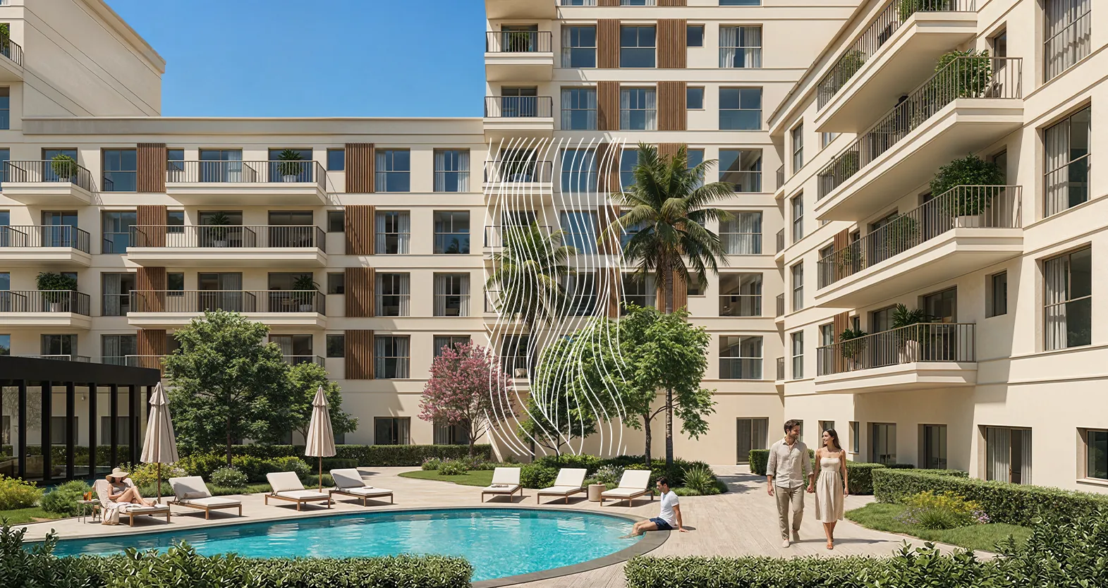 Appartement Zoya avec terrasse et vue dégagée à l'éco-cité Zenata