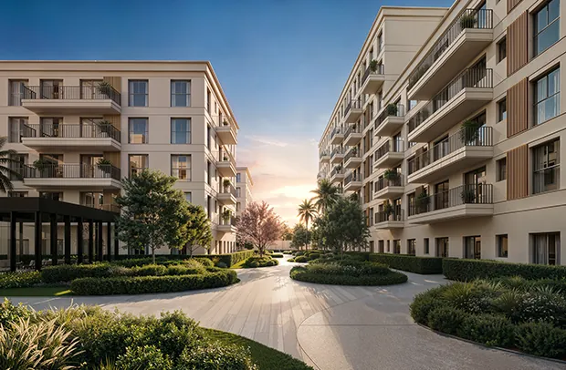 Espaces de vie extérieurs de la résidence Zoya à Zenata